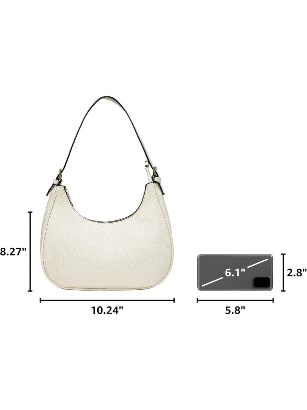 👜Women's Beige Crocodile Tote Bag Small Crossbody Retro Shoulder Classic Purse - Picture 3 of 7